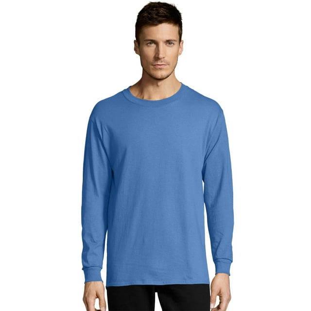Hanes T-Shirt pour Hommes 5,2 oz Comfortsoft, Poids Lourd, 2TG, Bleu Caroline