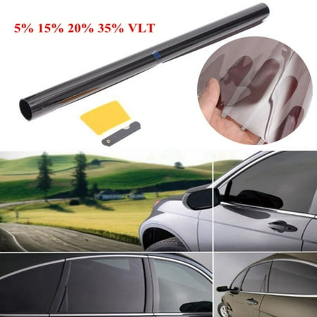 35 Car Auto Van Chrome Silver Window Tint Oneway