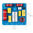 thumbnail image 2 of KTV Stage Professional Speaker Crossover Triple Crossover Crossov High Middle Low Crossover Crossover Module,C, 2 of 7