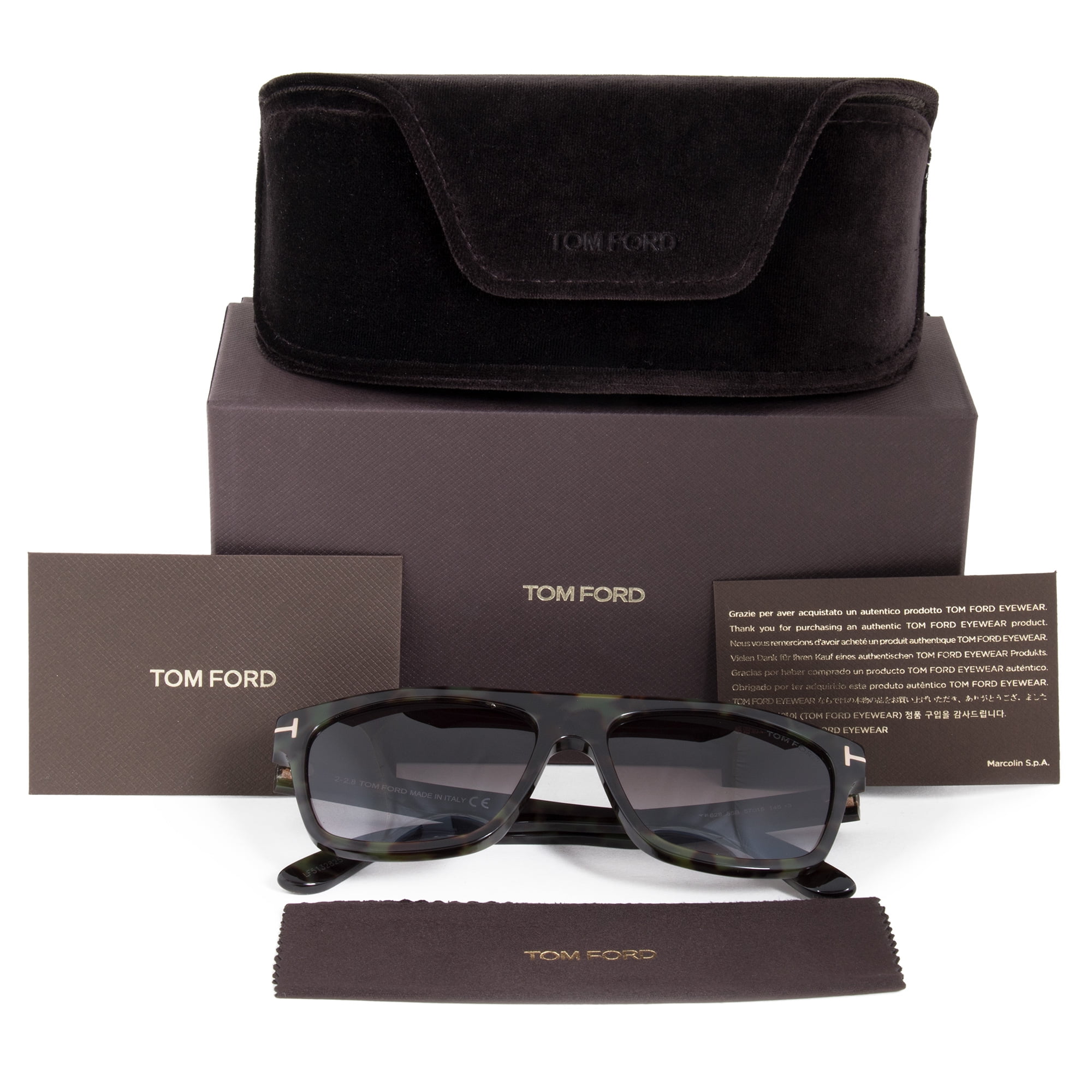Amazon.com: Tom Ford RYDER-02 FT 1035 Shiny Transparent Brown/Brown Shaded  51/20/135 women Sunglasses : Clothing, Shoes & Jewelry