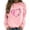 Pink, variant on Tarmeek Breast Cancer Shirts Tops for Women/Long Sleeve Shirts/Crewneck Shirt/Sweatshirt/Hoodie with Blessed Breast Cancer Pink Ribbon/Breast Cancer Awareness Breast Cancer Survivor Gifts for Women