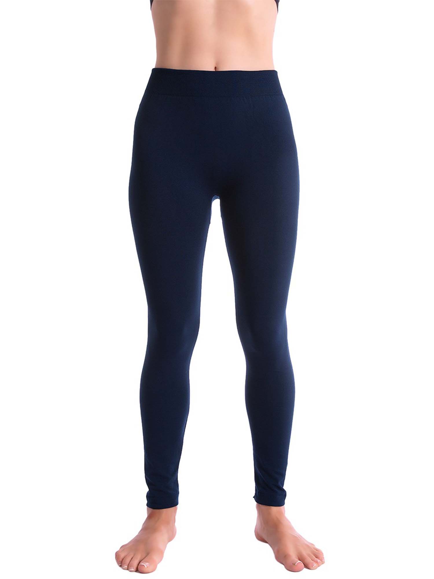 Kuda Moda Women's Fleece Lined Thermal Leggings, 2-Pack photo 4