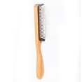 thumbnail image 2 of Peine de rejilla con mango de madera, peine antideslizante para masaje del cuero cabelludo, ligero para uso Personal Ygjytge Cuidado Belleza, 2 of 9