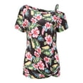 thumbnail image 2 of SSLR Women's T-Shirts Printed Crew Neck Short Sleeve T Shirt, 2 of 6