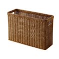 thumbnail image 2 of Soporte para revistas tejido, soporte para periódicos, estante rústico para revistas, cesta para libros de granja para armarios de dormitorio, sala de Marron oscuro, 2 of 9