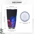 thumbnail image 4 of Saiise inside out 2 Print Tumbler 20 Oz Stainless Steel Vacuum Insulated with Straw Coffee Cup for Home,Office,Outdoor Works Great for Ice Drinks and Hot Beverage, 4 of 8