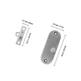 thumbnail image 4 of OULII 1Pack Silver Sliding Door Lock for Indoor and Outdoor Use Easy Installation and Multi-functional Use, 4 of 8