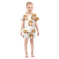 thumbnail image 3 of Little Tiger Summer Pajama Set Soft Cotton Short Sleeve Sleepwear 2PCS Pajama Sets Breathable Lounge Set Size 14Y, 3 of 7
