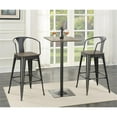 thumbnail image 2 of Cavalier Square Bar Table Dark Elm and Matte Black, 2 of 2
