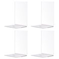 thumbnail image 4 of Bookend,Ends To Books 4pcs Clear Bookends Book Ends Bookends L-shaped Book Video Stationery Office Book Shelves Books Cds Video Stationery L-shaped Book Shelves Clear Bookends L-shaped Dsfen Adben, 4 of 7