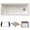 White, variant on Blanco 443330 Inteos 45" Undermount Single Basin Granite Composite Kitchen Sink - White