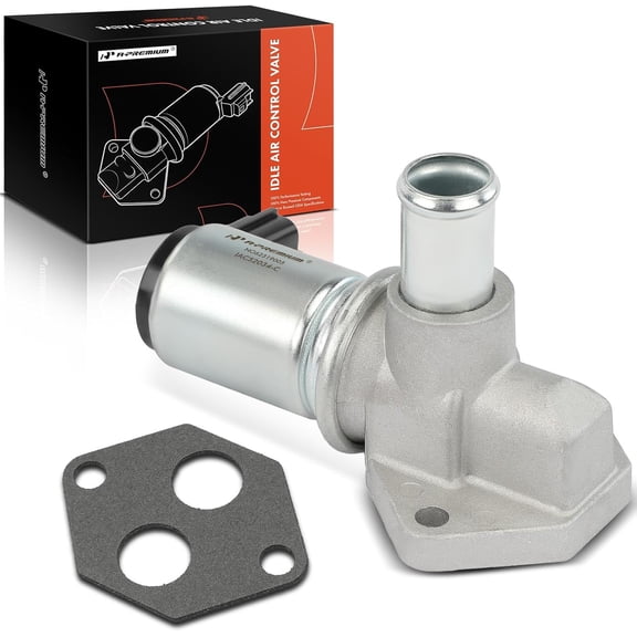A-Premium Fuel Injection Idle Air Control Valve IAC - V8 4.6L - Compatible with Ford, Lincoln & Mercury - 96-01 - Crown Victoria, Mustang, Thunderbird, Town Car, Grand Marquis, W/Gasket