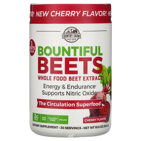 Country Farms Bountiful Beets Powder 10.6 Ounce, Pack of 2