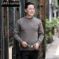 thumbnail image 2 of Suéter grueso para hombre, otoño e invierno, casual, de mediana edad, cálido, multicolor, opcional, alta absorción, 2 of 5
