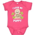 thumbnail image 3 of Inktastic Cute Sloth I Love My Poppy with Green Leaves Boys or Girls Baby Bodysuit, 3 of 5