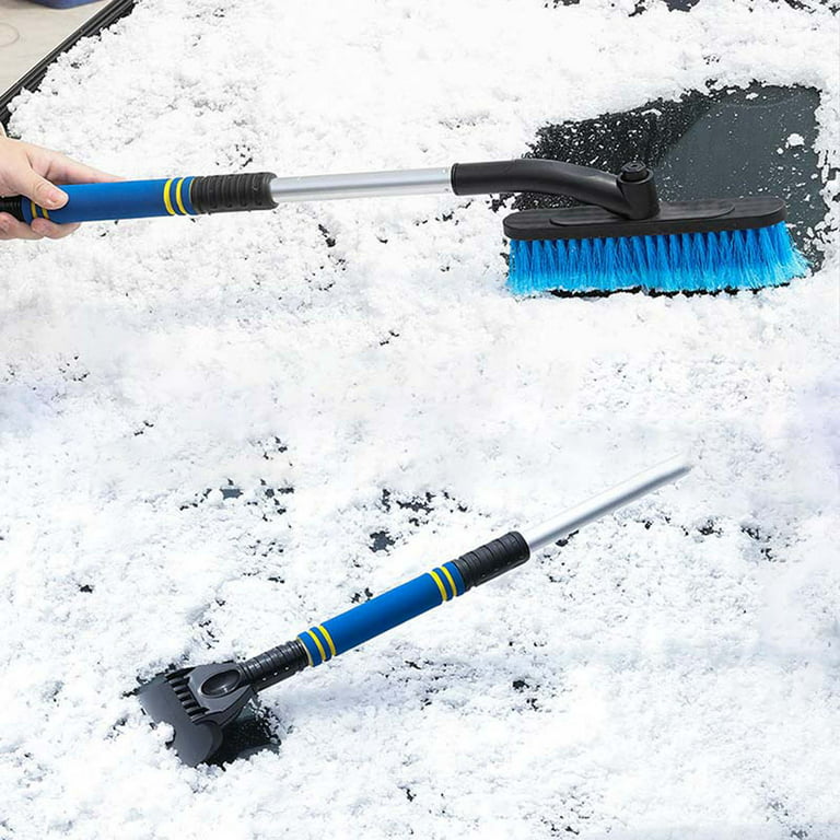 COFIT Car Snow Brush Extendable 42 to 50 with Squeegee and Ice Scraper, 3  in 1 Snow Removal Broom for Scratch-Free Car Auto SUV MPV RV Truck