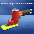 thumbnail image 2 of Mini Straight Line Air Sander With 2 Sanding Pads Random Orbital Pneumatic Sander Air-Operated Handheld Polisher Waxer For Auto Body Work Furniture Wood Metal Surface, 2 of 7