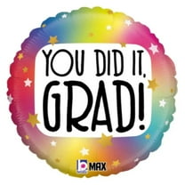 18" YOU DID IT, Grad! Balloon  Party Supplies Decorations Foil Mylar Balloon