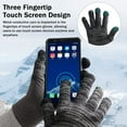 thumbnail image 5 of Mokani Winter Touch Screen Gloves Men Knitted Thermal Gloves with Anti-slip Silicone Particles, 5 of 7