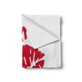 thumbnail image 2 of 60th Birthday Soft Flannel Fleece Throw Blanket, Hot Party Theme with Lipstick Mark Kiss Me I am 60 Words Image Illustration, Cozy Plush for Indoor and Outdoor Use, 50" x 60", Black Red, by Ambesonne, 2 of 6