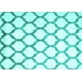 thumbnail image 1 of Ahgly Company Indoor Rectangle Trellis Turquoise Blue Contemporary Area Rugs, 7' x 10', 1 of 4