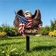 thumbnail image 6 of Darzheoy 4th of July Outdoor Decorations, Patriotic Wall Art Ornament, Handcrafted Metal Wall Art Decoration, Outdoor Weatherproof Home Accent for Yard, Porch, Front Door, Garden, Patio, 6 of 6