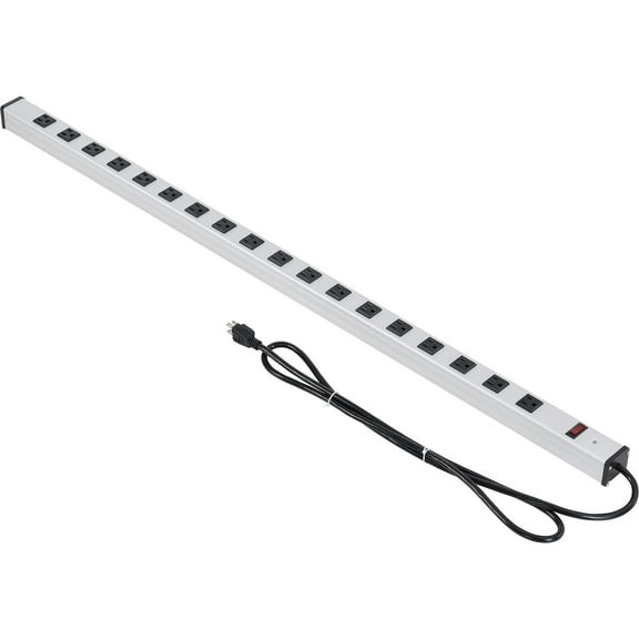48" 18 Outlet Aluminum Power Strip with 6-ft Cord ETL/cETL