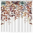 thumbnail image 2 of Fall Hanging Leaves Waterproof Shower Curtain Watercolor Autumn Thanksgiving Bathroom Bathtubs Decor Washable Durable Polyester Fabric Bathroom Curtains 54"W x 78"L (Pack of 1), 2 of 5