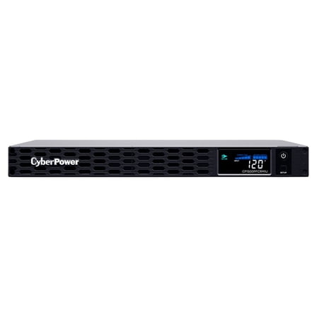 CyberPower CP1500PFCRM1U 1500VA/900W PFC Sinewave LCD Rackmount UPS System, Black