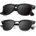 thumbnail image 1 of Polarized Sunglasses for Men and Women Semi-Rimless Frame Driving Sun glasses 100% UV Blocking, 1 of 6