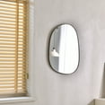 thumbnail image 6 of Asymmetrical Mirror for Wall Decor 23"*30", Modern Brass Framed Wall Mirror for Living Room Bathroom Bedroom Entryway BKS-STOU-0064G, 6 of 6