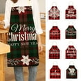 thumbnail image 2 of Sleeveless Apron Stain Resistant Linen Christmas Vintage Kitchen Cooking Apron for Baking, 2 of 8