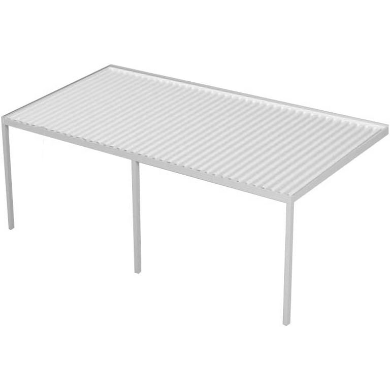Four Seasons OLS 22-ft x 10-ft White Aluminum Patio Cover in the Patio  Covers department at