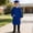 mhy# Blue18, variant on Unisex Girls Boys Graduation Cap Gown Long Sleeve Solid Color Full Zip Up Pleated V-Neck Loose Fit Oversized Long Robe With Pockets Tassel Classic Summer Clothes Outfits,Blue,2-3 Years