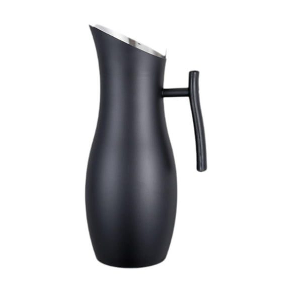 Jarra de agua, contenedor de agua, portátil, de gran capacidad, jarra de bebidas multiusos para salón de té, cocina, oficina, té helado Negro