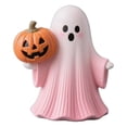 thumbnail image 2 of BooBubble Halloween Cute Pink Ghost Figurine, 4.72in Halloween Decorations, Cute Ghost Tabletop Ornaments, 2 of 6