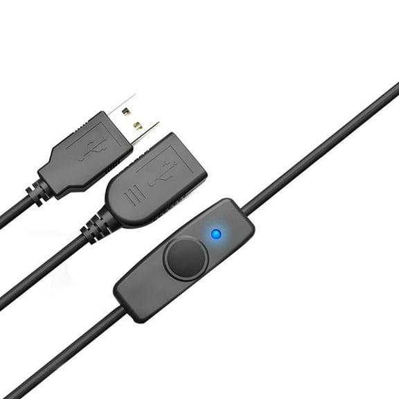Data Sync USB 2.0 Extender Cord Extension Cable with Switch