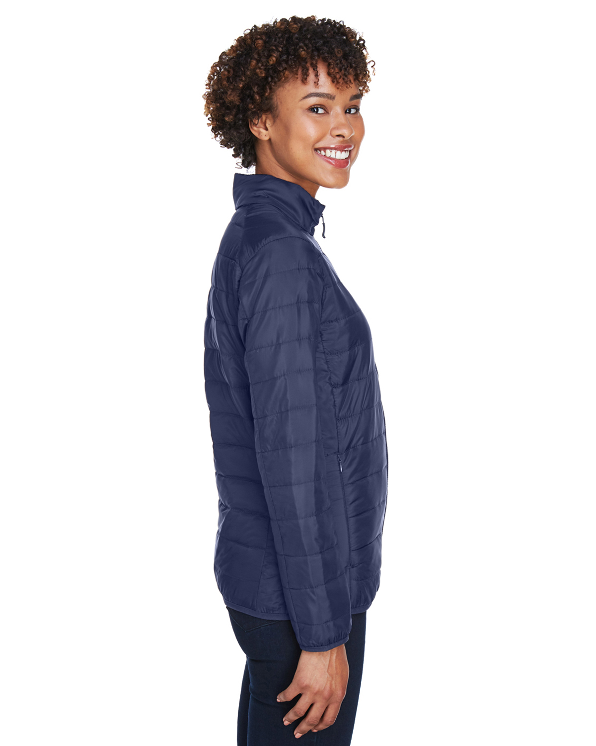 Ladies' Prevail Packable Puffer Jacket - CLASSIC NAVY - S - image 3 of 3
