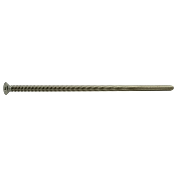 #10-24 x 6" 18-8 Stainless Phillips Flat Head Machine Screws (5 pcs.)