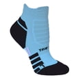 thumbnail image 2 of True Step - Athletic Socks for kids 2-pack, Medium (Youth Sizes 12-3 / 6-10 years) 2 pack with Gray & Blue, 2 of 5