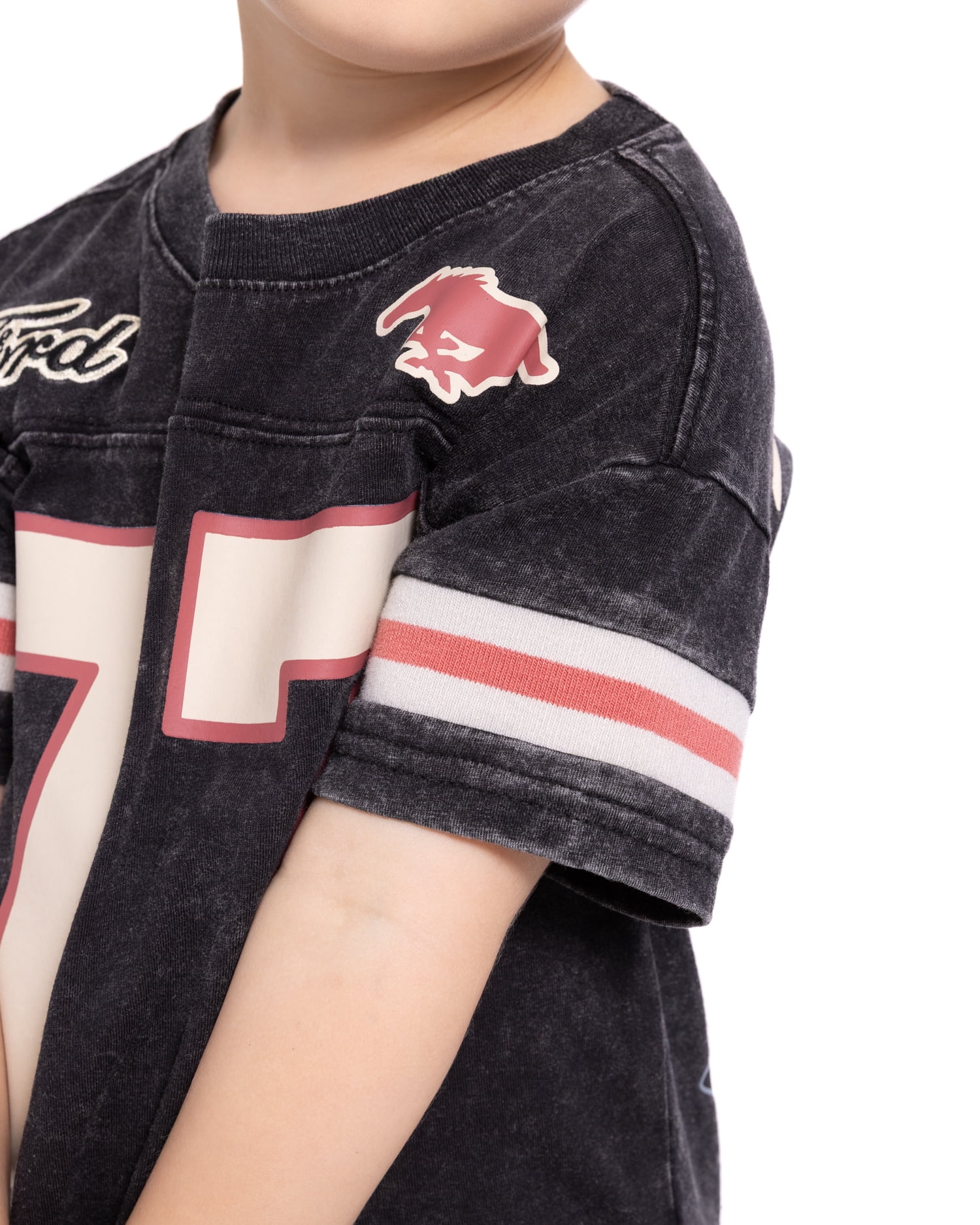 Ford Mustang Toddler Boys Washed Graphic Tee with Short Sleeves, Sizes 12M-5T