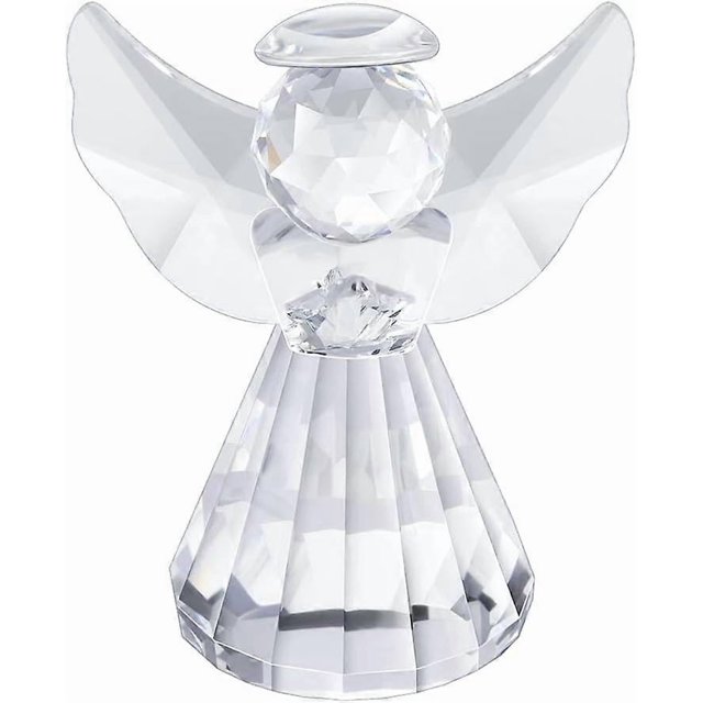 Crystal Angel Figurine Collection Pretty Glass Ornament Cute Statue Home Decor Table Animal Collectible Gift on Desk