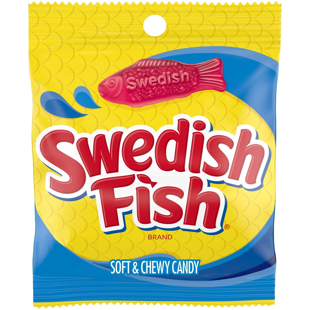 SWEDISH FISH Soft & Chewy Candy, 4 oz Bag - Walmart.com - Walmart.com