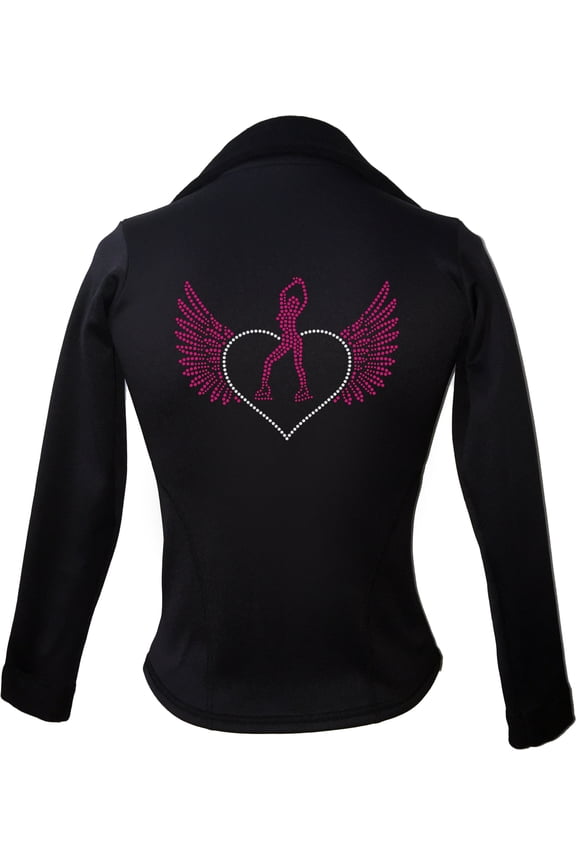 Kami-So Polartec Ice Skating Jacket - Skater Heart wings 3