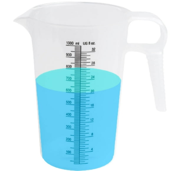 Jarra dosificadora ACCUPOUR de plástico de 1 litro para productos químicos y aceite