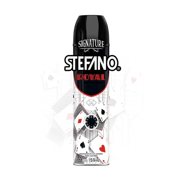 Desodorante Hombre Stefano Royal Antitranspirante en Aerosol 159 ml