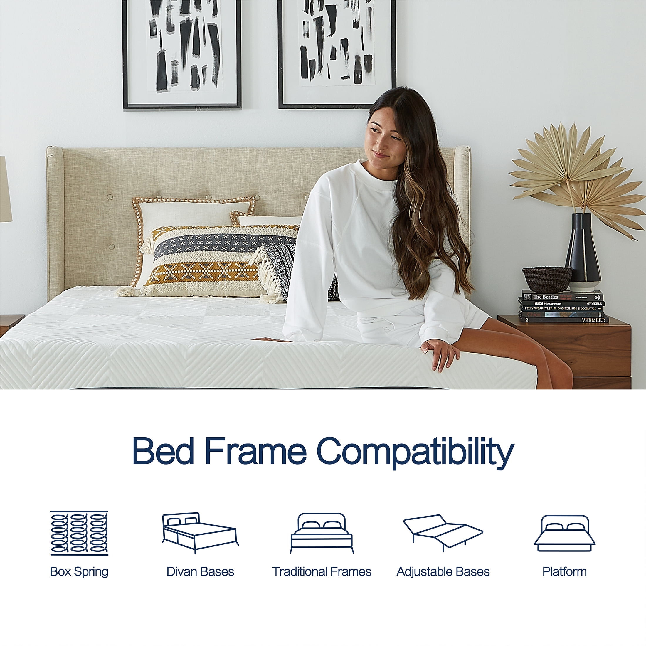 Cole & Rye Spirit 12" Medium Plush Cooling Gel Memory Foam Hybrid Mattress, Twin