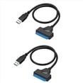 thumbnail image 1 of 2X USB Sata Cable Sata 3 to USB 3.0 Adapter USB Sata Adapter Cable Support 2.5 Inches Ssd Hdd Hard Drive, 1 of 7