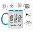 thumbnail image 3 of Inkdotpot Don't be a Prick11 OzCeramic CoffeeMugsFunny Novelty Inspirational Quotes Gift For Co-Worker Boss -Blue, 3 of 6