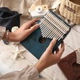 thumbnail image 4 of 17 Keys African Thumb Finger Piano Wood Portable Musical Instrument, 4 of 6
